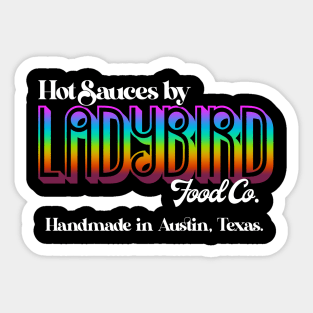 Ladybird Food Co. Rainbow Gradient Logo Sticker